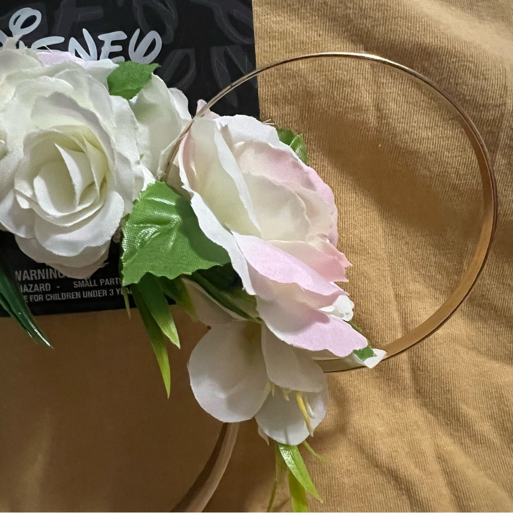 Disney Gold Floral Mouse Ears Headband - Picture 4 of 5